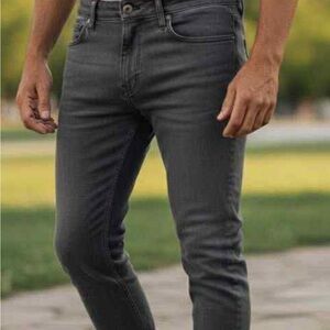 Men's Charcoal Skinny Jeans